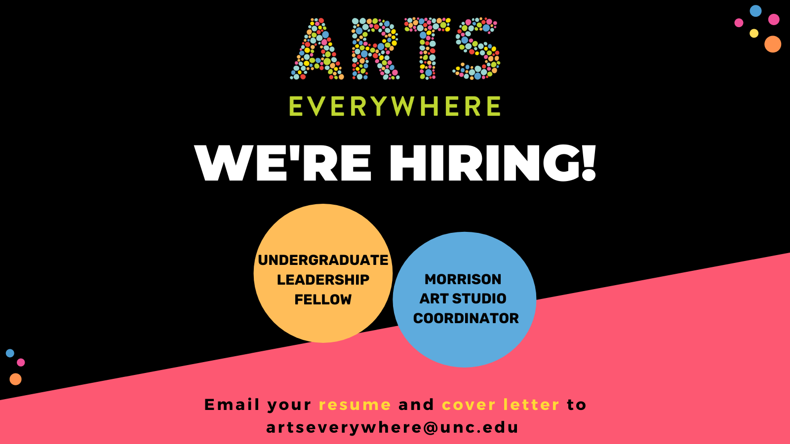 Student Positions Available at Arts Everywhere - Arts Everywhere