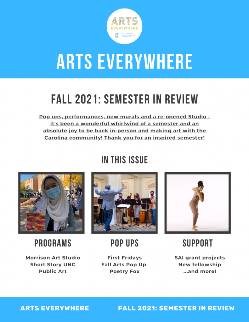 Fall 2021 Semester In Review Arts Everywhere